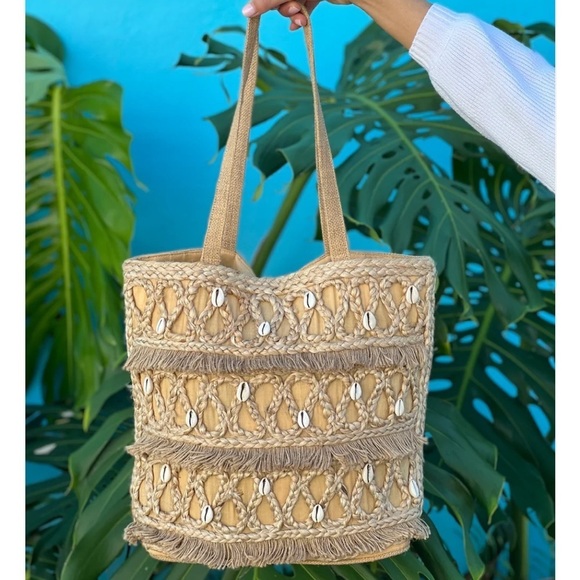 Salt+Umber Seashell Tote Bag - Picture 1 of 8